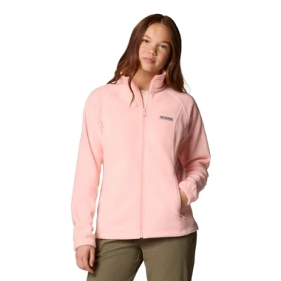 Image of Columbia Women&#039;s Benton Springs Full Zip, Zip Fleece Jacket, Pink Sand, XXL