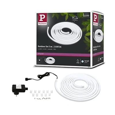 Image of Paulmann SimpLED Outdoor Stripe 78908 LED Streifen Komplettset with jack 24V 5m Tageslicht white 1S