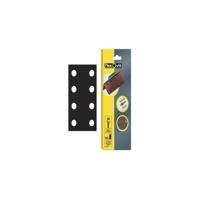 Image of Flexovit 1/3 Sanding Sheets Perforated Medium 80 Grit (Pack 10) FLV26335