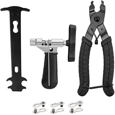 Image of MMOBIEL 3 in 1 Bicycle Bike Chain Tool Set Breaker/Chain Wear Checker Measurement Tool/Chain Link Plier for Any Type of Bicycle: City Bike/E Bike/Mountain MTB/Racing