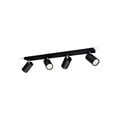 Image of Philips MyLiving 5059430pn GU10 Black Point of Illumination Light (Black, Metal, GU10, 4 Bulb (S), 10 W, 9.2 mm