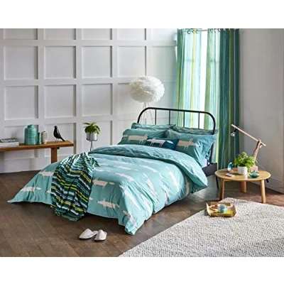 Image of Scion Living Mr Fox Duvet Cover Super King Size Teal