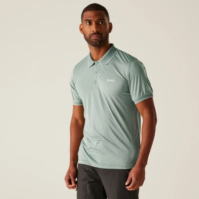 Image of Regatta Men&#039;s Quick Drying Remex II Jersey Polo Shirt Glacier Solid, Size: M