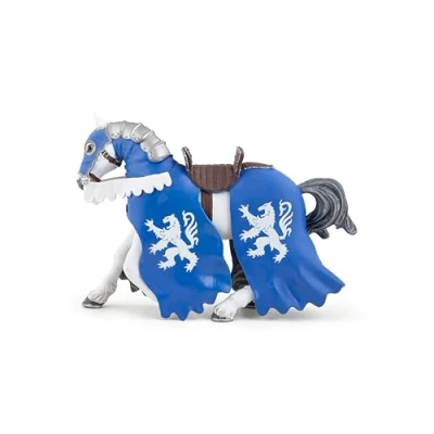 Image of Papo Animal figurine Lion Knight Horse with Lance, Fantastic Medieval Adventures, Children&#039;s toy from 3 years old Hand painted Heroes and Legends