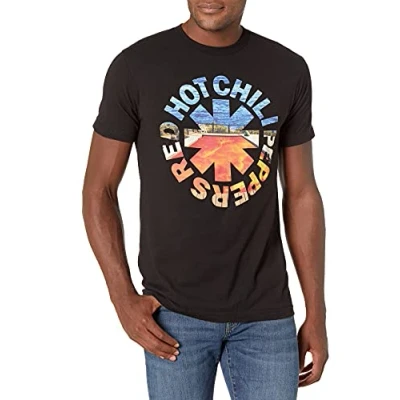 Image of Red Hot Chili Peppers Men&#039;s Official Californication Asterisk T shirt Large Shirt, Black, L UK