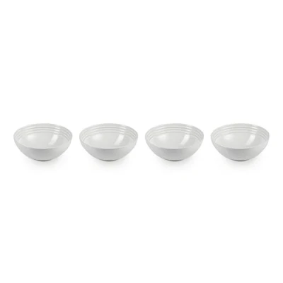 Image of Le Creuset Stoneware Set of 4 Soup Bowls, 22 oz. (6.25&quot;) each, White