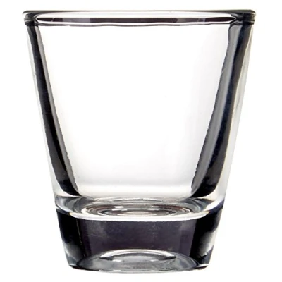 Image of Premier Housewares Euri 25ml Shot Glasses Set of 6 Reusable Clear Glass for Vodka Shots, Rum, Brandy, Jello Shots Heavy Base Home Bar, Pub, Event, Party