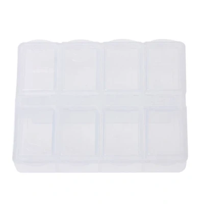 Image of JUNESUN 8 Grids Plastic Storage Box Case Home Organizer Jewelry Beads Boxes Parts
