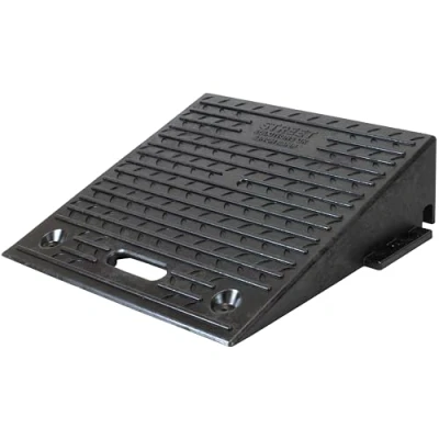 Image of Single 6&quot; Inch Driveway Kerb Ramp, Heavy Duty Rubber Ramps Perfect for Pavements, Low Cars, Motorhome, Truck, Shed Ramps, Pets &amp; Wheelchair Threshold Ramp (6&quot;)