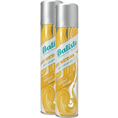 Image of Batiste Dry Shampoo Brilliant Blonde with a hint of colour For blond Hair Fresh All Types 2 Pack (2 x 200 ml)