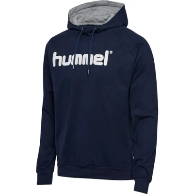 Image of hummel Men&#039;s Hmlgo Cotton Hoodie, mens, Hooded Sweatshirt, 203508 7026, navy, S