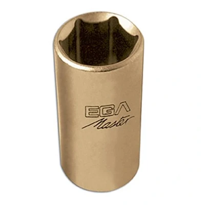 Image of EGA Master Socket Wrench 1&quot; 38mm Long Series Non Sparking Al Bron (6 Edges)