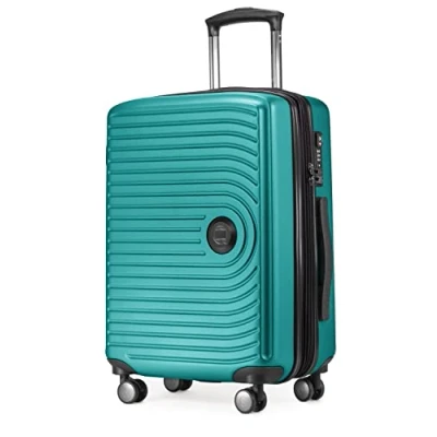 Image of HAUPTSTADTKOFFER Mitte Hand Luggage 55x40x23, TSA, 4 Wheels, Travel Suitcase, Hard Shell Rolling Cabin Turquoise