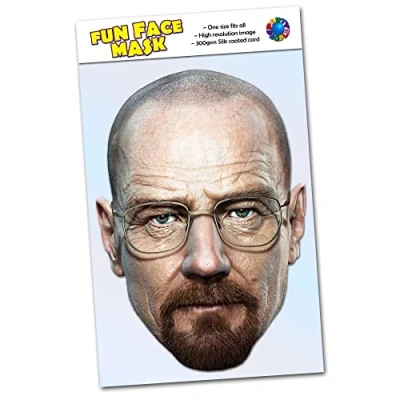 Image of Party People 1 x Bryan Cranston Celebrity Face Mask Ready To Wear C