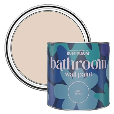 Image of Rust Oleum Neutral Water Resistant Bathroom Wall &amp; Ceiling Paint Homespun 2.5L