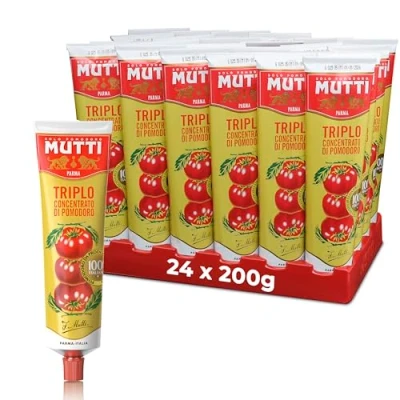 Image of Mutti Triple Concentrate Tomato Puree, Concentrate, 200g, (Pack of 24)