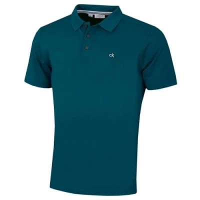 Image of Calvin Klein Mens Campus Polo Shirt Petrol M