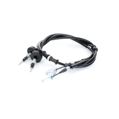 Image of 09127791, 09191143, 09223129 Brake Cable FEBI BILSTEIN 49625 Left Rear, Right Rear 1593mm VAUXHALL: Astra Mk4 CC, Astravan Mk5, Cabrio