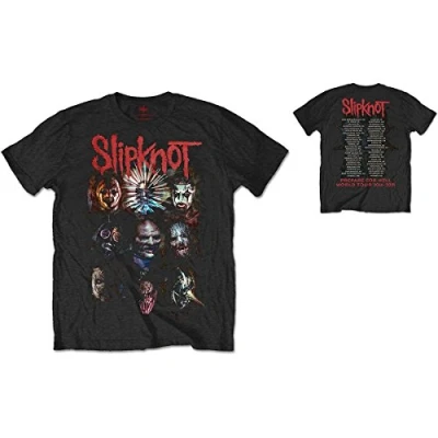 Image of Rockoff Trade Men&#039;s Slipknot Prepare for Hell 2014 15 Tour T Shirt, Black, X Large