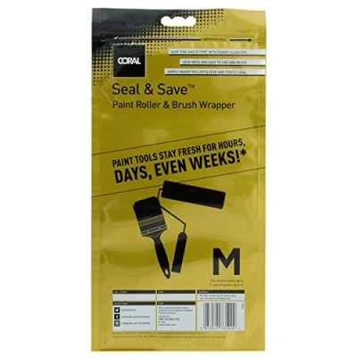 Image of Coral 73500 Seal &amp; Save Wrapper for Storage Without Cleaning of Paint Brushes and Roller Covers Medium
