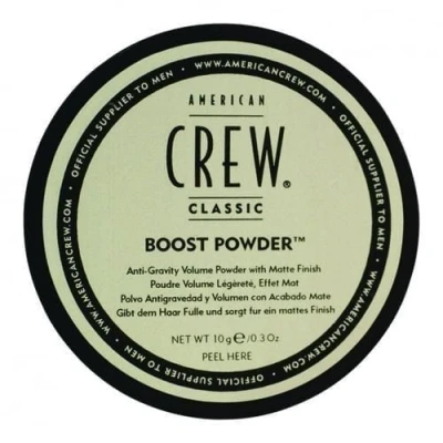 Image of American Crew Volume Boost Hair Powder, Gifts For Men, Adds Thickness &amp; Lift, Matte Finish, Paraben Free Water Soluble 10g