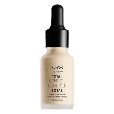 Image of NYX Professional Makeup Total Control Drop Foundation, Precise Dosage, Buildable Coverage, Long Lasting, Vegan Formula, Matte Finish, Shade: Pale