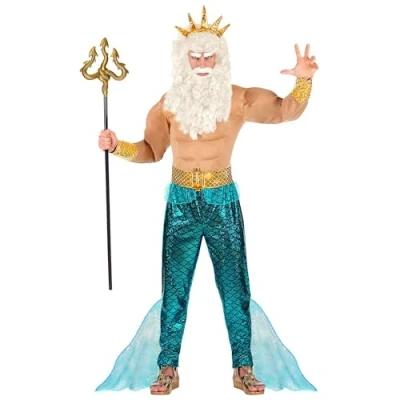 Image of Widmann 08750 Poseidon costume, Multicoloured, XXL