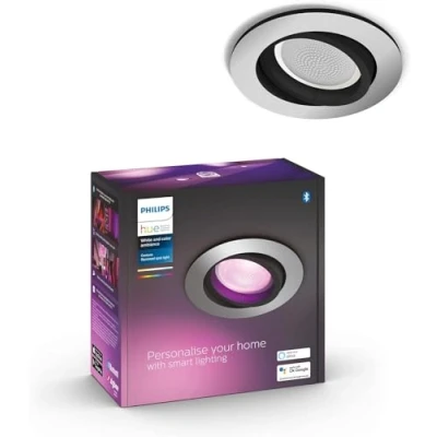 Image of Philips Hue Centura White and Colour Ambiance Smart Ceiling Light [Round White] with Bluetooth, Works Alexa, Google Assistant Apple Homekit