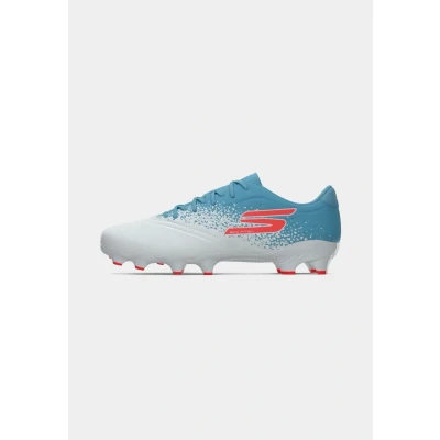 Image of Skechers Razor Firm Ground Football Boots Mens White/Blue 10 UK