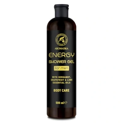 Image of Shower Gel Energy 500ml for Men with Bergamot Essential Oil Grapefruit Lime Skin Care Cleansing and Fresh Fragrance Body Wash Him