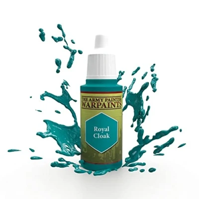 Image of The Army Painter Warpaint Royal Cloak Acrylic Non Toxic Heavily Pigmented Water Based Paint for Tabletop Roleplaying, Boardgames, and Wargames Miniature Model Painting
