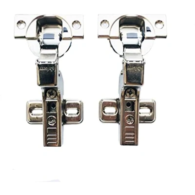 Image of Blum Clip Top BLUMOTION 110 Degree Standard Kitchen Cabinet Cupboard Door Hinges 71MB3750, Self Closing Mechanism Wardrobe Hinges, Inset Application Buffering Hinge, Made in Austria Pack of 2