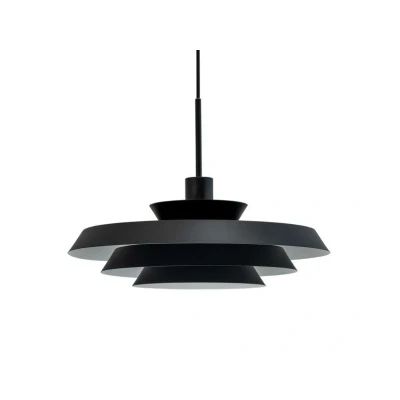 Image of Dyberg Larsen hanging light DL44, black, metal, Ø 45 cm
