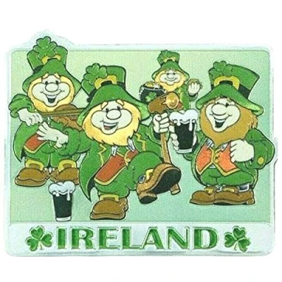 Image of Irish Dancing Leprechaun Fridge Magnet Souvenir Ireland St Patricks Day Eire