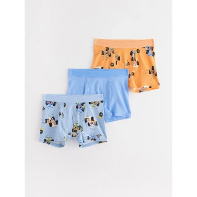 Image of Lindex Elastic Racer CARS 3 PACK Pants for kids, Size: 1 2y, Light blue