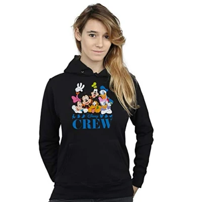 Image of Disney Women&#039;s Mickey Mouse Friends Hoodie Black Large