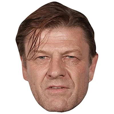 Image of Sean Bean (Brown Hair) Celebrity Mask, Flat Card Face, Fancy Dress Mask