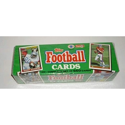 Image of 1991 Topps NFL Football Cards Unopened Factory Set (660 different cards), Troy Aikman, and dozens of other top superstars! by