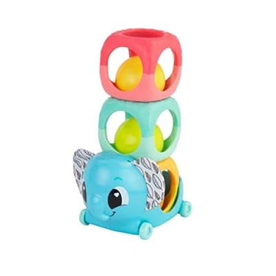 Image of Lamaze Stack, Rattle and Roll Blocks, Newborn Sensory Play,Stacking Toy for Toddlers,Babyshower Gift New Parents,Rattle Toys Babies, Development Boys,Girls Aged 6 Months +