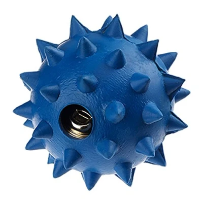 Image of Classic Pet Products Rubber Spike Ball with Bell, Small, 50 mm, Blue