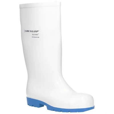 Image of DUNLOP Acifort Classic+ Safety Wellington Boot Unisex, Waterproof and Slip Resistant, Lightweight Work Wellies for Food Industry, White EU43, UK9