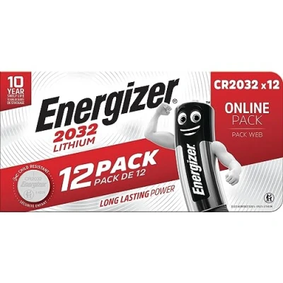 Image of Energizer Lithium CR2032 Coin Cell (Pack 12) E303693100