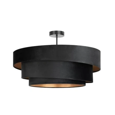 Image of Ceiling Light &#039;Jusari&#039; dimmable (Modern) in Black Made of Metal for e.g. Living Room &amp; Dining (3 Sources, E27) from Lindby lamp, lamp