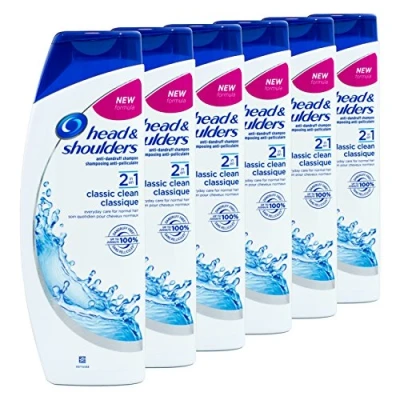Image of Head &amp; Shoulders Anti Dandruff Shampoo Classic Clean 2 in 1 400ml (PACK OF 6)