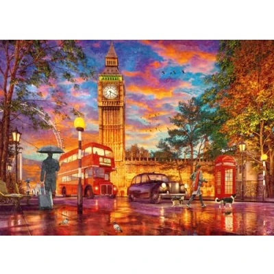 Image of Ravensburger 12000184 Sunset at Parliament Square 1000 pieces jigsaw Puzzle for adults and kids age 14 years up, London