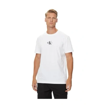 Image of Calvin Klein Jeans Men&#039;s Monologo Tee J30j325649 S/S T Shirt, White (Bright White), 3XL Plus