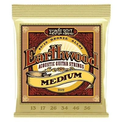 Image of Ernie Ball Earthwood Medium 80/20 Bronze Acoustic Guitar Strings 13 56 Gauge