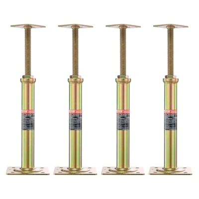 Image of VEVOR House Floor Jacks, 4 Pack, 11.6&quot; 16&quot; Height Range, 2500 lbs Max Load Capacity Per Unit, Adjustable Support Beam Basement Jack Post for Leveling, Galvanized Telescoping Temporary