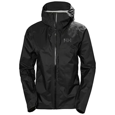 Image of Helly Hansen Women&#039;s Nord Graphic Longsleeve T shir Coat, Black/White, S UK