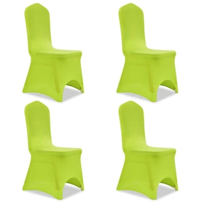 Image of vidaXL Stretch Chair Cover 4 pcs Green